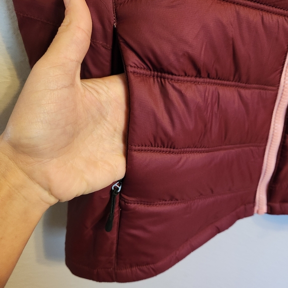 Bench Women's Steppweste Skyhigh Quilted vest maroon  size L women's fitted - Picture 5 of 10